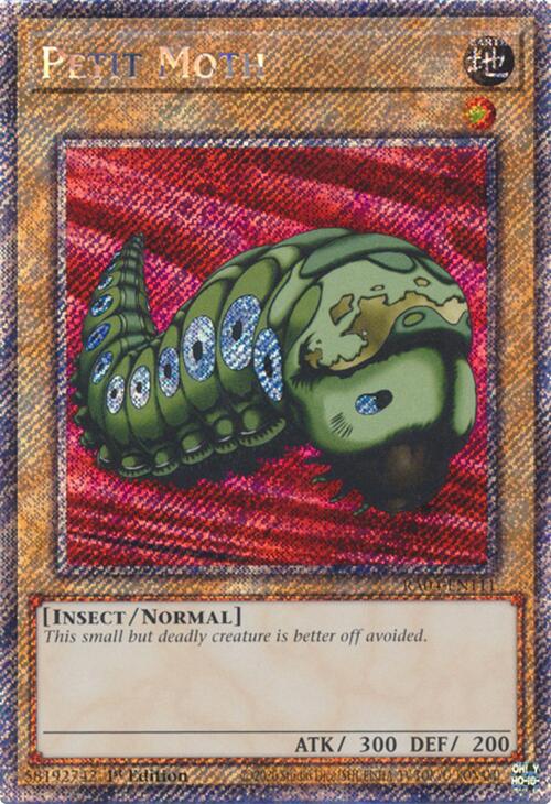 Petit Moth [RA04-EN111] Platinum Secret Rare | Pegasus Games WI