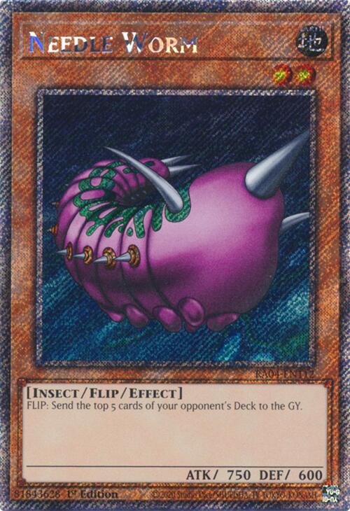 Needle Worm [RA04-EN112] Platinum Secret Rare | Pegasus Games WI