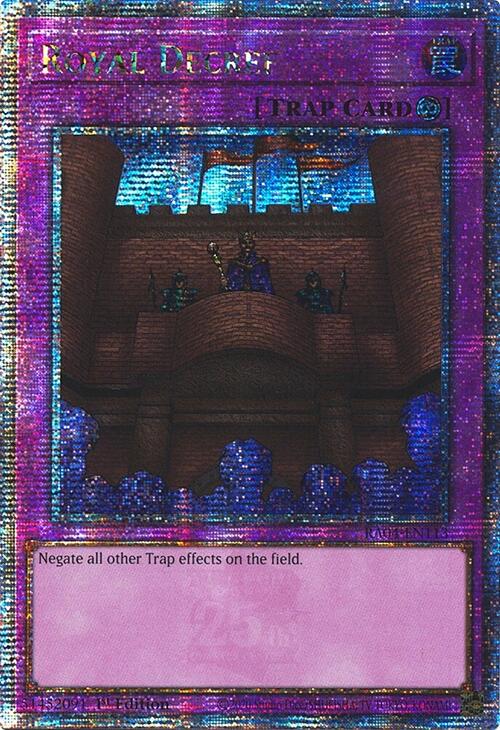 Royal Decree [RA04-EN113] Quarter Century Secret Rare | Pegasus Games WI