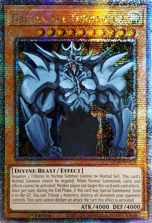 Obelisk the Tormentor [RA04-EN116] Quarter Century Secret Rare | Pegasus Games WI