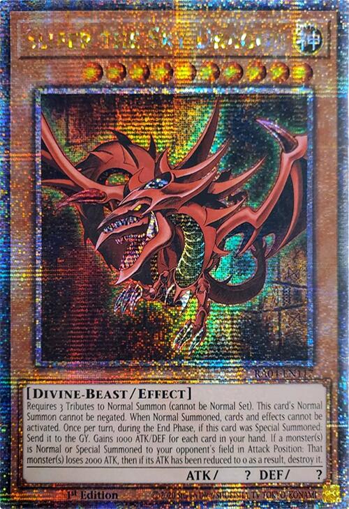 Slifer the Sky Dragon [RA04-EN117] Quarter Century Secret Rare | Pegasus Games WI
