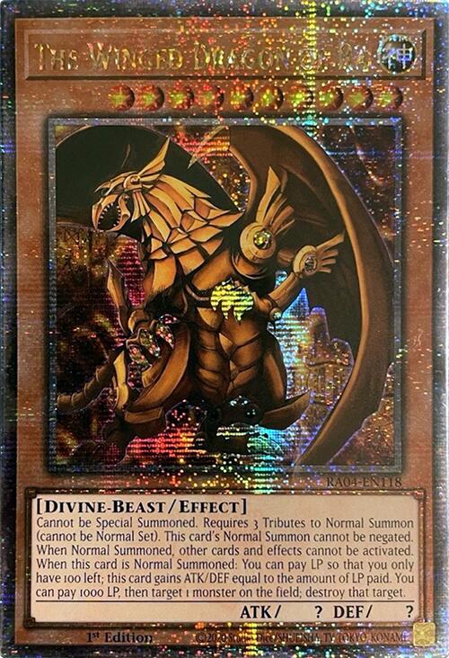 The Winged Dragon of Ra [RA04-EN118] Quarter Century Secret Rare | Pegasus Games WI