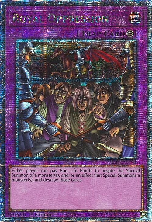 Royal Oppression [RA04-EN120] Quarter Century Secret Rare | Pegasus Games WI