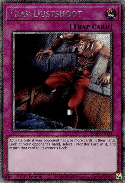 Trap Dustshoot [RA04-EN121] Platinum Secret Rare | Pegasus Games WI