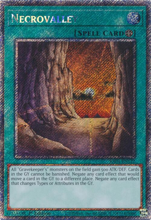 Necrovalley [RA04-EN122] Platinum Secret Rare | Pegasus Games WI