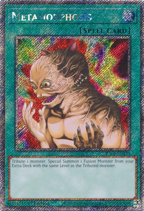 Metamorphosis [RA04-EN123] Platinum Secret Rare | Pegasus Games WI