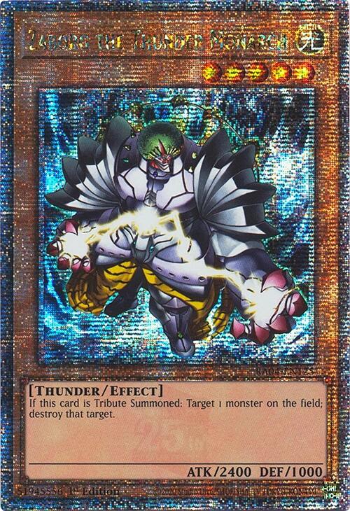 Zaborg the Thunder Monarch [RA04-EN125] Quarter Century Secret Rare | Pegasus Games WI