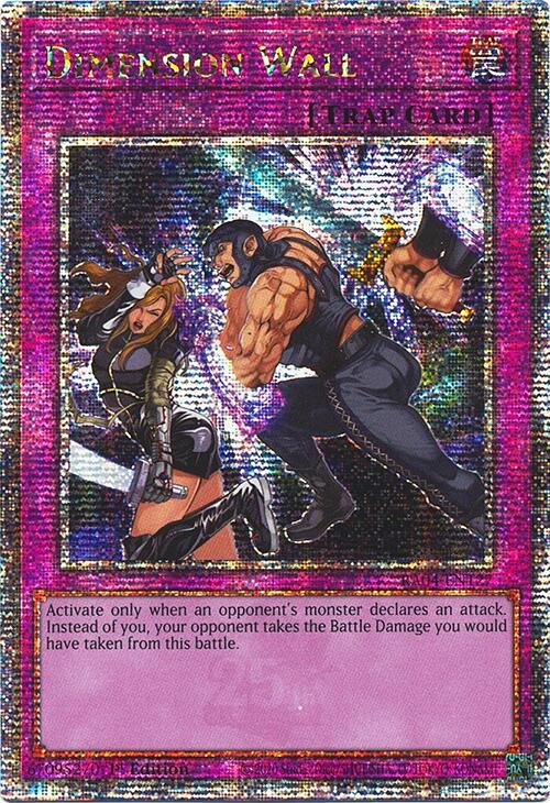 Dimension Wall [RA04-EN127] Quarter Century Secret Rare | Pegasus Games WI