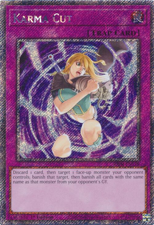 Karma Cut [RA04-EN128] Platinum Secret Rare | Pegasus Games WI