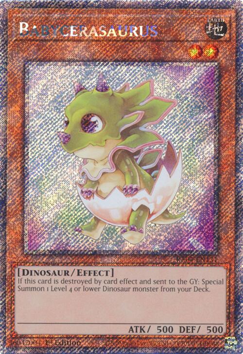 Babycerasaurus [RA04-EN131] Platinum Secret Rare | Pegasus Games WI