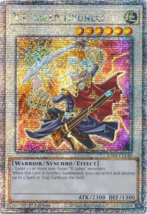 XX-Saber Hyunlei [RA04-EN140] Quarter Century Secret Rare | Pegasus Games WI