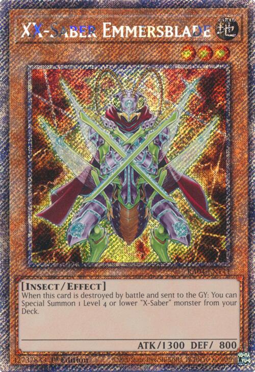 XX-Saber Emmersblade [RA04-EN141] Platinum Secret Rare | Pegasus Games WI