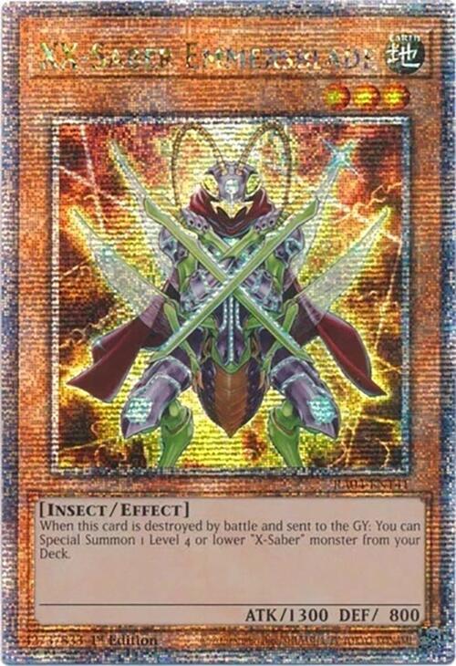 XX-Saber Emmersblade [RA04-EN141] Quarter Century Secret Rare | Pegasus Games WI