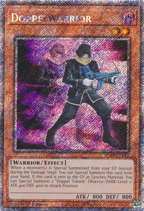 Doppelwarrior [RA04-EN147] Platinum Secret Rare | Pegasus Games WI