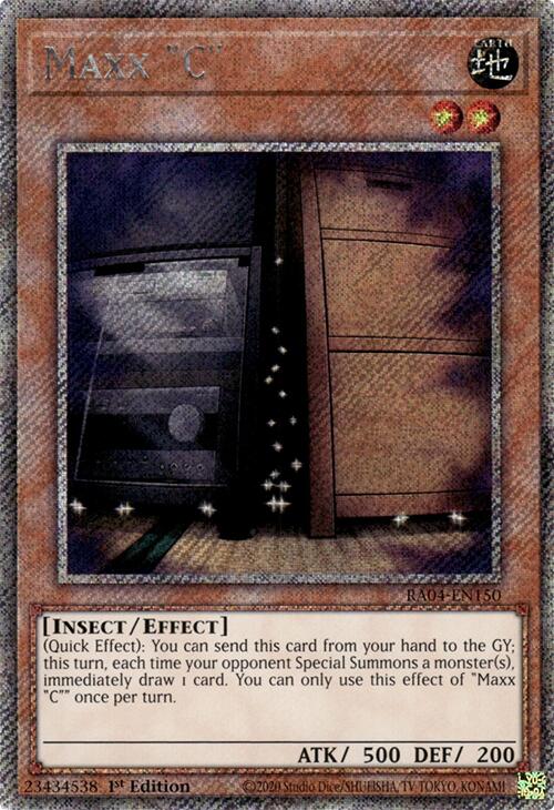Maxx "C" [RA04-EN150] Platinum Secret Rare | Pegasus Games WI