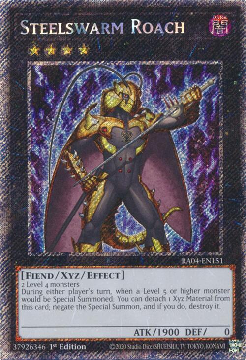 Steelswarm Roach [RA04-EN151] Platinum Secret Rare | Pegasus Games WI