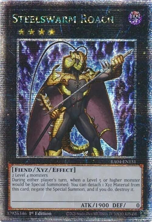 Steelswarm Roach [RA04-EN151] Quarter Century Secret Rare | Pegasus Games WI