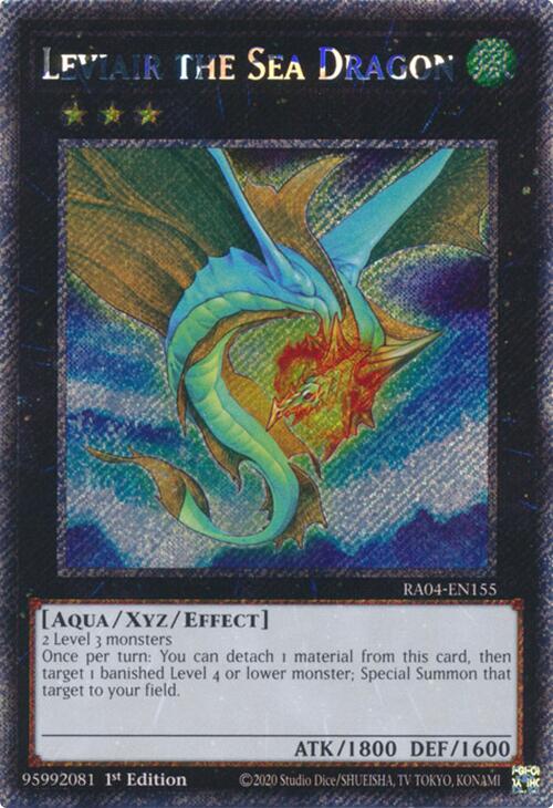 Leviair the Sea Dragon [RA04-EN155] Platinum Secret Rare | Pegasus Games WI