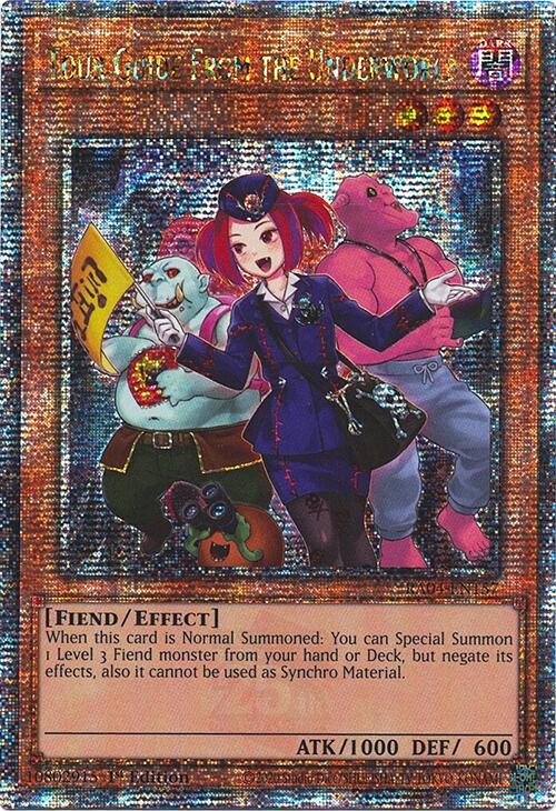 Tour Guide from the Underworld (Alternate Art) [RA04-EN157] Quarter Century Secret Rare | Pegasus Games WI