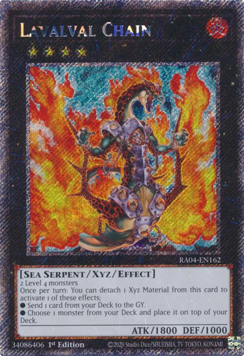 Lavalval Chain [RA04-EN162] Platinum Secret Rare | Pegasus Games WI