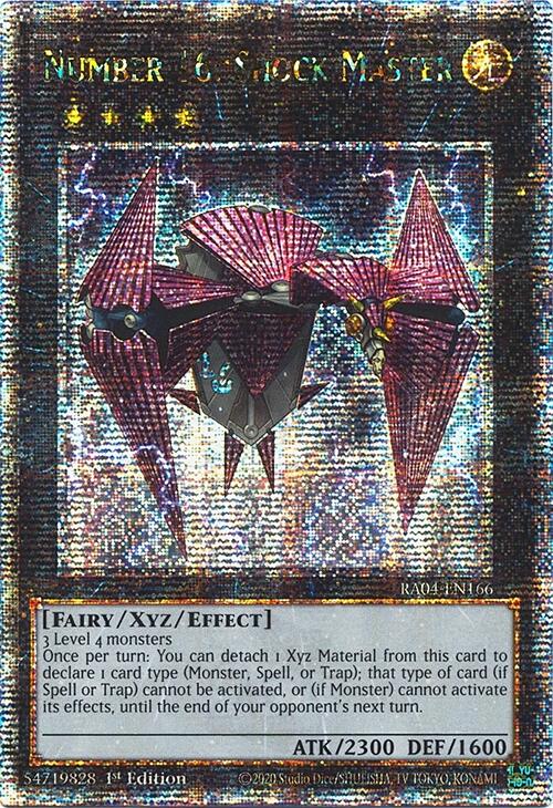Number 16: Shock Master [RA04-EN166] Quarter Century Secret Rare | Pegasus Games WI