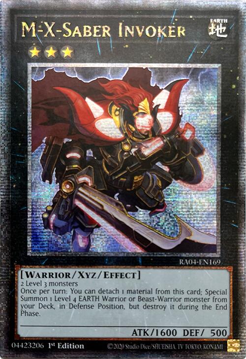 M-X-Saber Invoker [RA04-EN169] Quarter Century Secret Rare | Pegasus Games WI