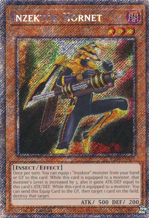 Inzektor Hornet [RA04-EN171] Platinum Secret Rare | Pegasus Games WI