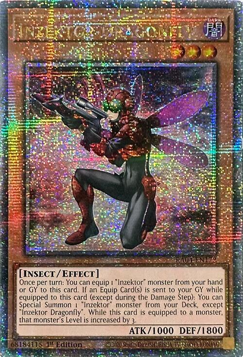 Inzektor Dragonfly [RA04-EN172] Quarter Century Secret Rare | Pegasus Games WI