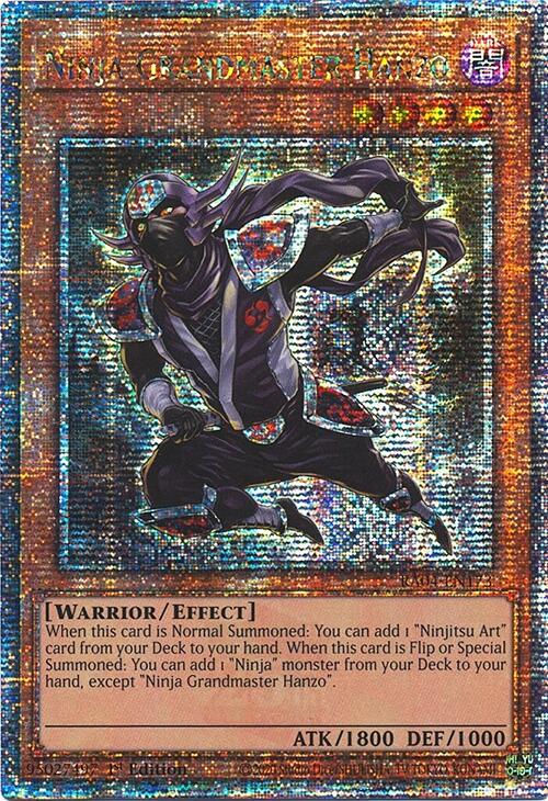 Ninja Grandmaster Hanzo [RA04-EN173] Quarter Century Secret Rare | Pegasus Games WI
