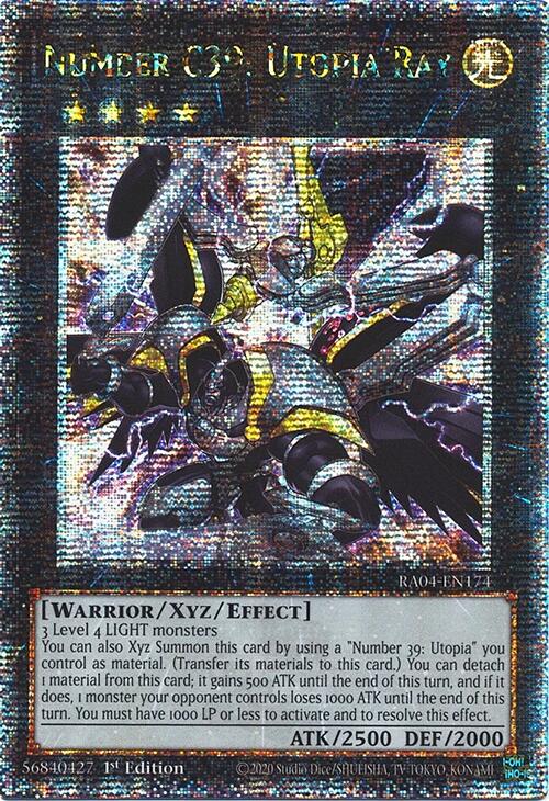 Number C39: Utopia Ray [RA04-EN174] Quarter Century Secret Rare | Pegasus Games WI
