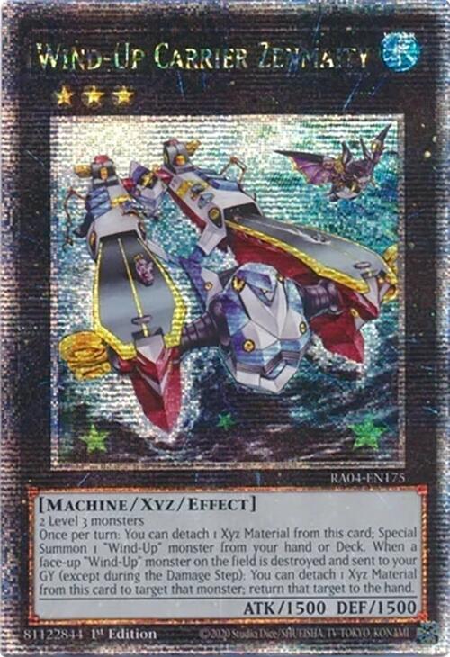 Wind-Up Carrier Zenmaity [RA04-EN175] Quarter Century Secret Rare | Pegasus Games WI