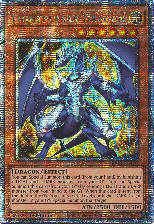 Lightpulsar Dragon [RA04-EN176] Quarter Century Secret Rare | Pegasus Games WI