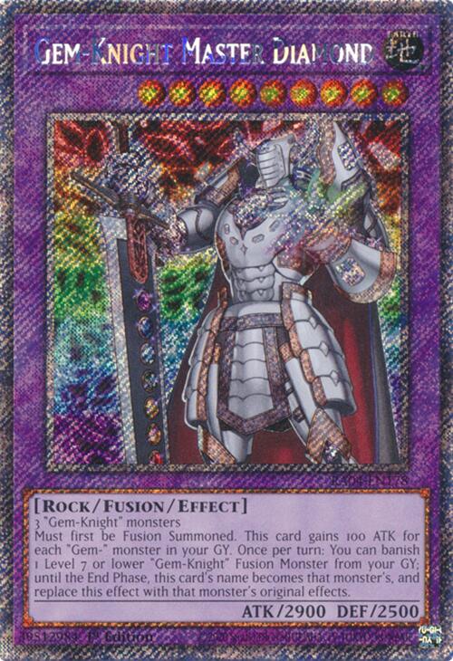 Gem-Knight Master Diamond [RA04-EN178] Platinum Secret Rare | Pegasus Games WI