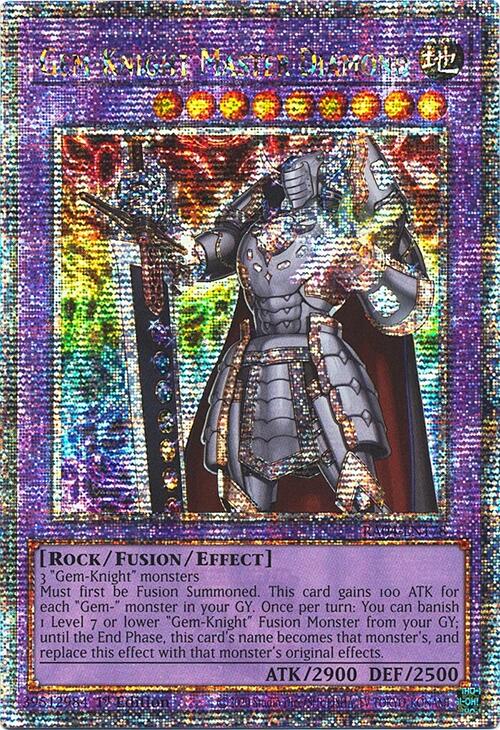 Gem-Knight Master Diamond [RA04-EN178] Quarter Century Secret Rare | Pegasus Games WI
