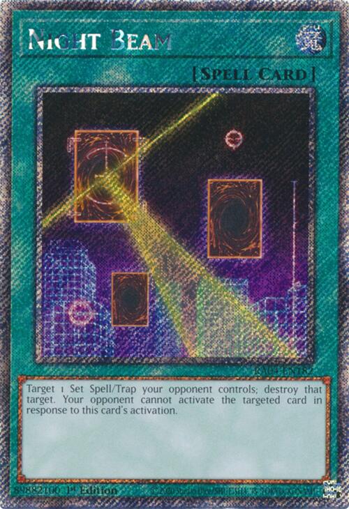 Night Beam [RA04-EN182] Platinum Secret Rare | Pegasus Games WI