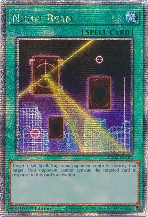 Night Beam [RA04-EN182] Quarter Century Secret Rare | Pegasus Games WI