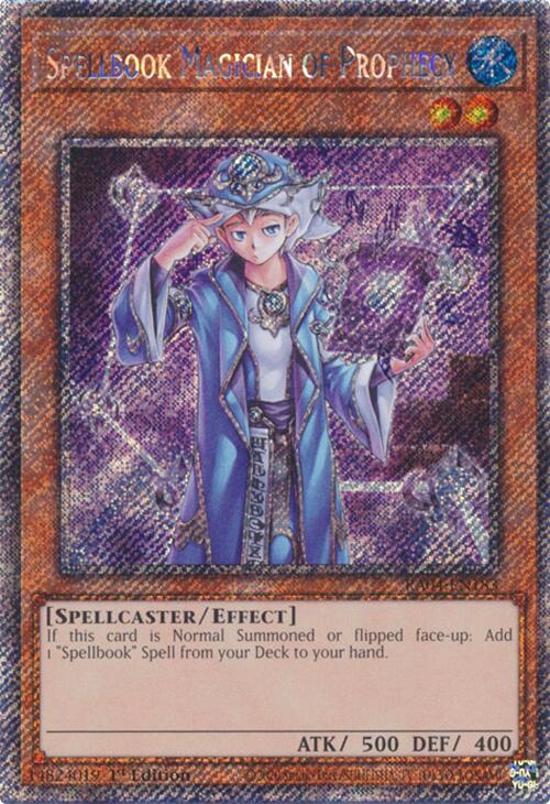 Spellbook Magician of Prophecy [RA04-EN183] Platinum Secret Rare | Pegasus Games WI