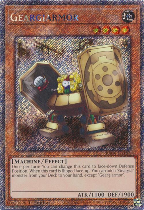 Geargiarmor [RA04-EN187] Platinum Secret Rare | Pegasus Games WI