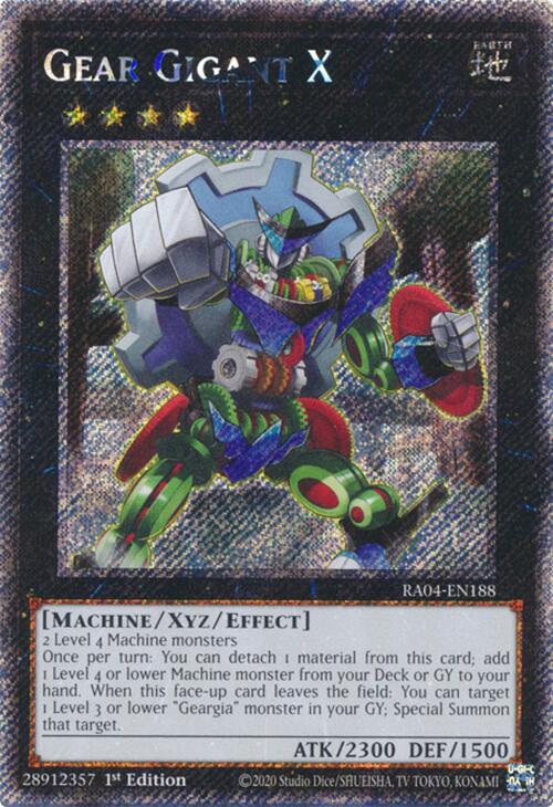 Gear Gigant X [RA04-EN188] Platinum Secret Rare | Pegasus Games WI
