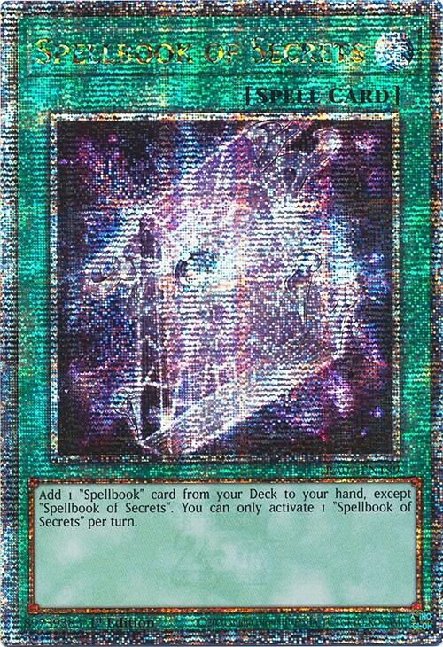 Spellbook of Secrets [RA04-EN189] Quarter Century Secret Rare | Pegasus Games WI