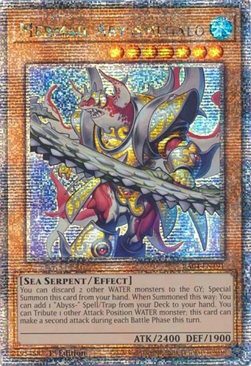 Mermail Abyssmegalo [RA04-EN191] Quarter Century Secret Rare | Pegasus Games WI