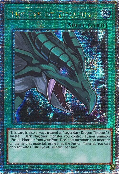 The Eye of Timaeus [RA04-EN192] Quarter Century Secret Rare | Pegasus Games WI