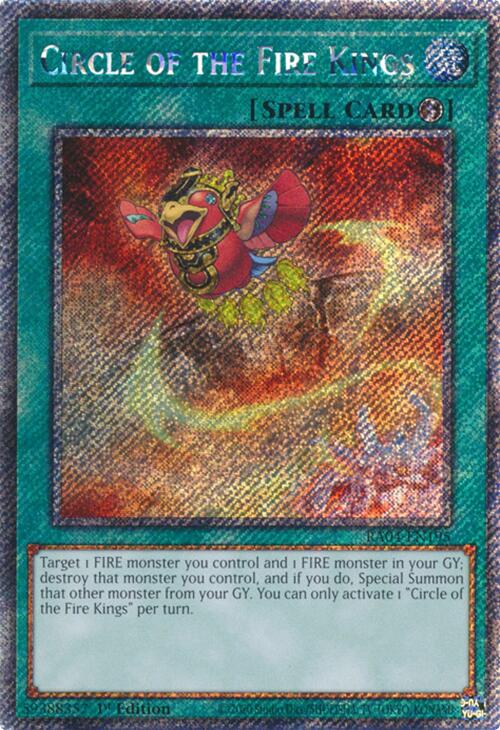 Circle of the Fire Kings [RA04-EN195] Platinum Secret Rare | Pegasus Games WI