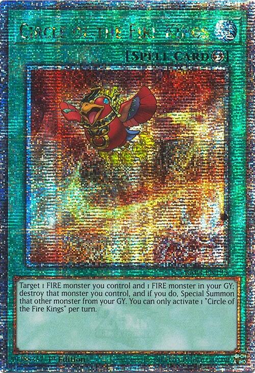 Circle of the Fire Kings [RA04-EN195] Quarter Century Secret Rare | Pegasus Games WI