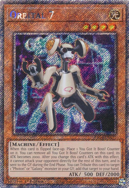 Orbital 7 [RA04-EN197] Platinum Secret Rare | Pegasus Games WI