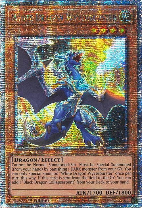 White Dragon Wyverburster [RA04-EN203] Quarter Century Secret Rare | Pegasus Games WI