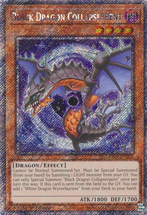 Black Dragon Collapserpent [RA04-EN204] Platinum Secret Rare | Pegasus Games WI