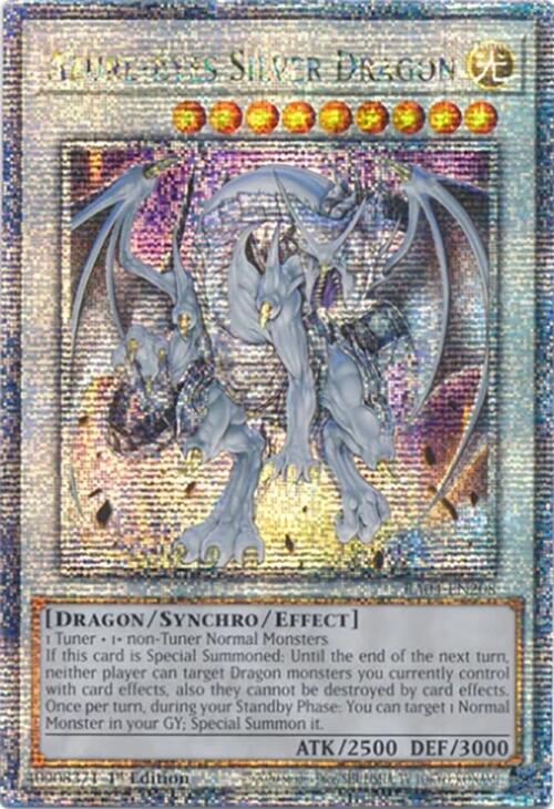 Azure-Eyes Silver Dragon [RA04-EN208] Quarter Century Secret Rare | Pegasus Games WI