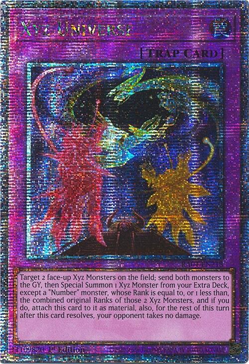 Xyz Universe [RA04-EN218] Quarter Century Secret Rare | Pegasus Games WI