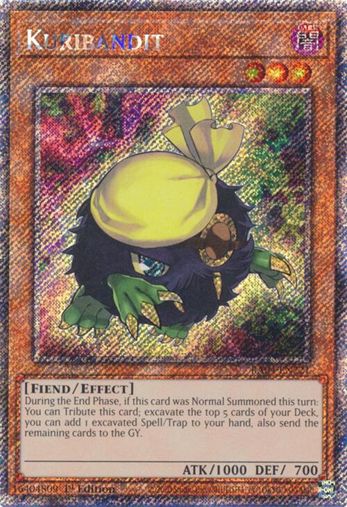 Kuribandit [RA04-EN221] Platinum Secret Rare | Pegasus Games WI